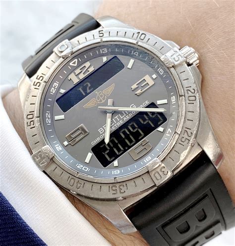 breitling leder|breitling titanium watch band.